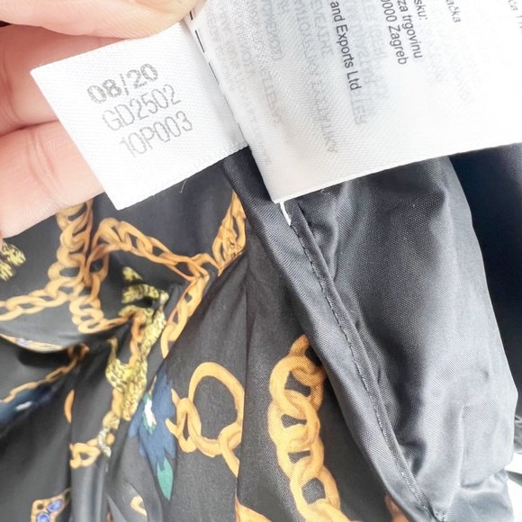 NEW Adidas OS Her Studio Down Puffer JACKET Coat Chains Leopard Floral Size L - Picture 12 of 13